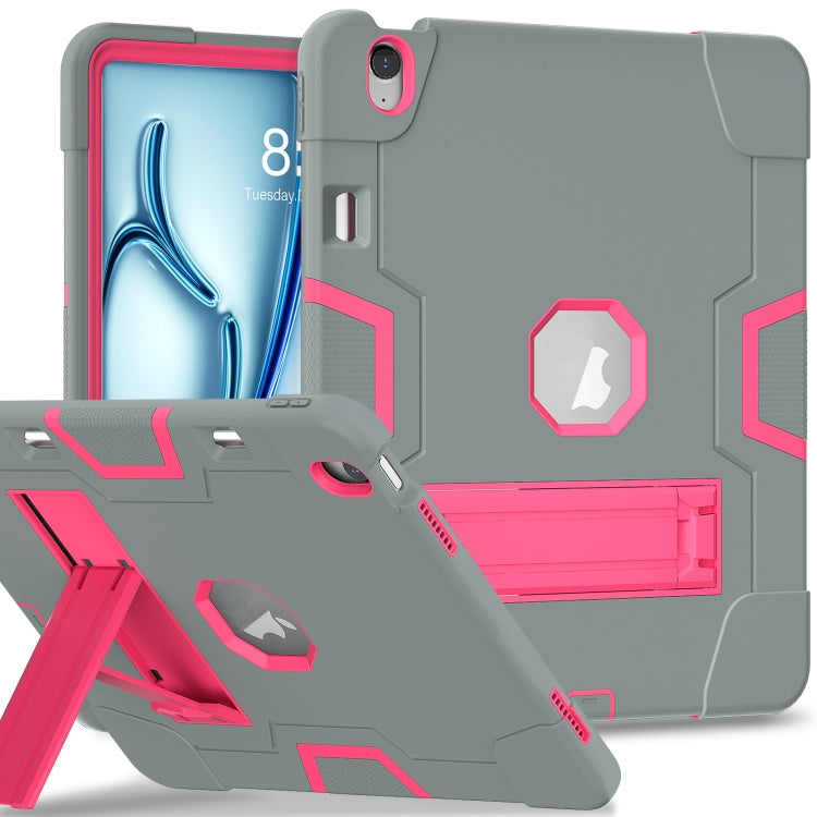 Étui pour tablette PC en silicone acrylique de couleur contrastée avec support, série 1