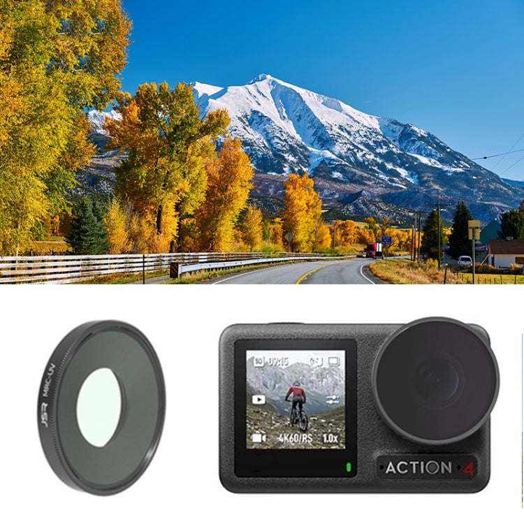 For DJI Osmo Action 4 JUNESTAR Threaded Camera Lens Filter, MCUV, CPL, ND8, ND16, ND32, ND64, ND1000, ND8PL, ND16PL, ND32PL, ND64PL, NIGHT, STAR, Streak Gold Drawing, Streak Blue Drawing, Macro 15X, Pink Diving Filter, Magenta Diving Filter������������...