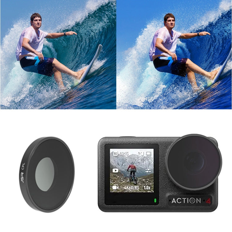 For DJI Osmo Action 4 JUNESTAR Threaded Camera Lens Filter, MCUV, CPL, ND8, ND16, ND32, ND64, ND1000, ND8PL, ND16PL, ND32PL, ND64PL, NIGHT, STAR, Streak Gold Drawing, Streak Blue Drawing, Macro 15X, Pink Diving Filter, Magenta Diving Filter������������...