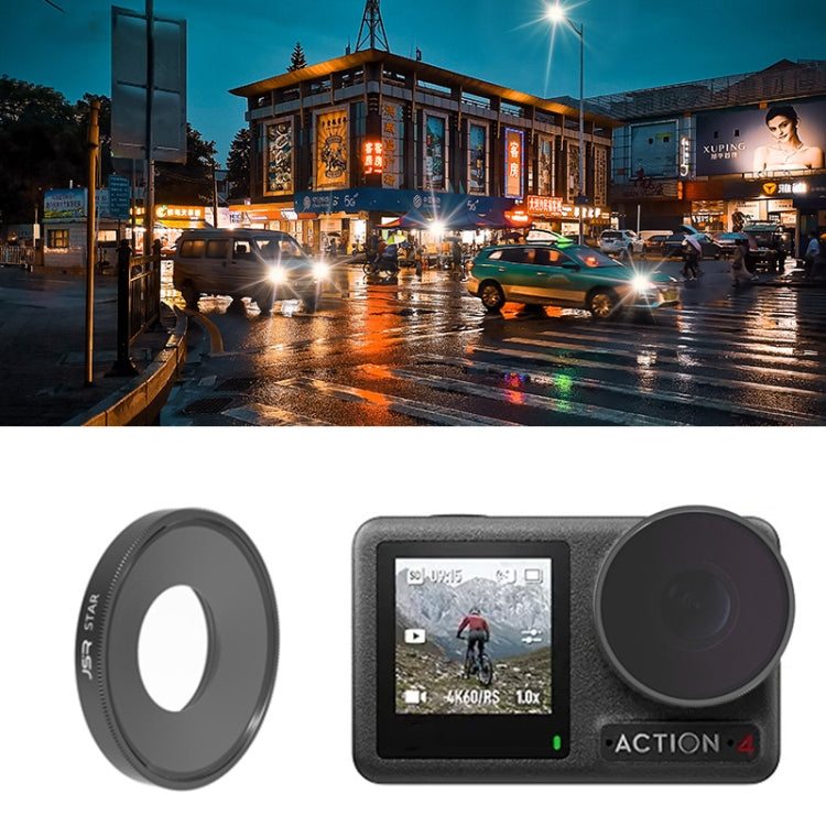 For DJI Osmo Action 4 JUNESTAR Threaded Camera Lens Filter, MCUV, CPL, ND8, ND16, ND32, ND64, ND1000, ND8PL, ND16PL, ND32PL, ND64PL, NIGHT, STAR, Streak Gold Drawing, Streak Blue Drawing, Macro 15X, Pink Diving Filter, Magenta Diving Filter������������...