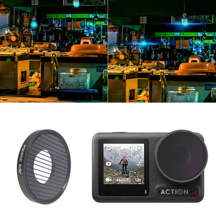 For DJI Osmo Action 4 JUNESTAR Threaded Camera Lens Filter, MCUV, CPL, ND8, ND16, ND32, ND64, ND1000, ND8PL, ND16PL, ND32PL, ND64PL, NIGHT, STAR, Streak Gold Drawing, Streak Blue Drawing, Macro 15X, Pink Diving Filter, Magenta Diving Filter������������...