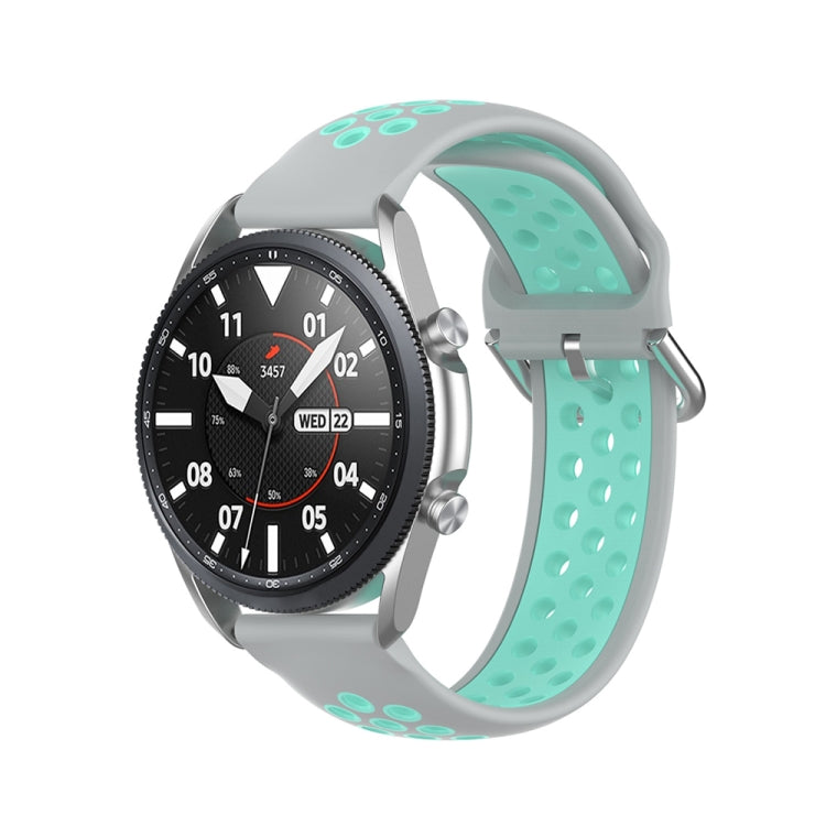 Silicone Sports Two-tone Strap, Size: 22mm, For Galaxy Watch 3 45mm