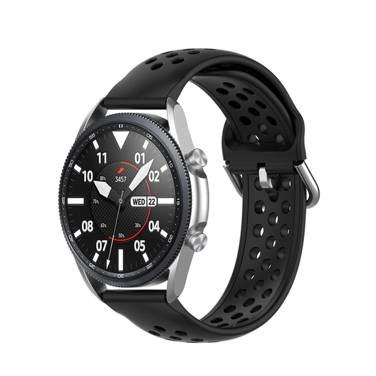 Silicone Sports Two-tone Strap, Size: 22mm, For Galaxy Watch 3 45mm