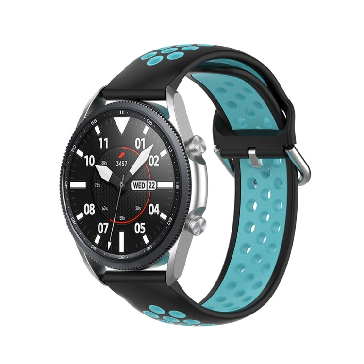 Silicone Sports Two-tone Strap, Size: 22mm, For Galaxy Watch 3 45mm