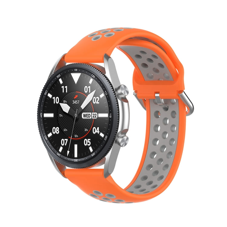 Silicone Sports Two-tone Strap, Size: 22mm, For Galaxy Watch 3 45mm