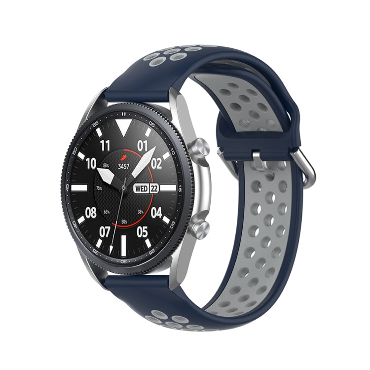 Silicone Sports Two-tone Strap, Size: 22mm, For Galaxy Watch 3 45mm