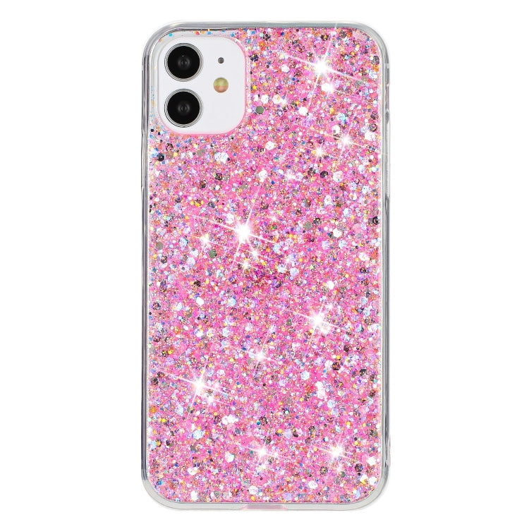 Coque de téléphone en TPU à paillettes transparentes, série 1