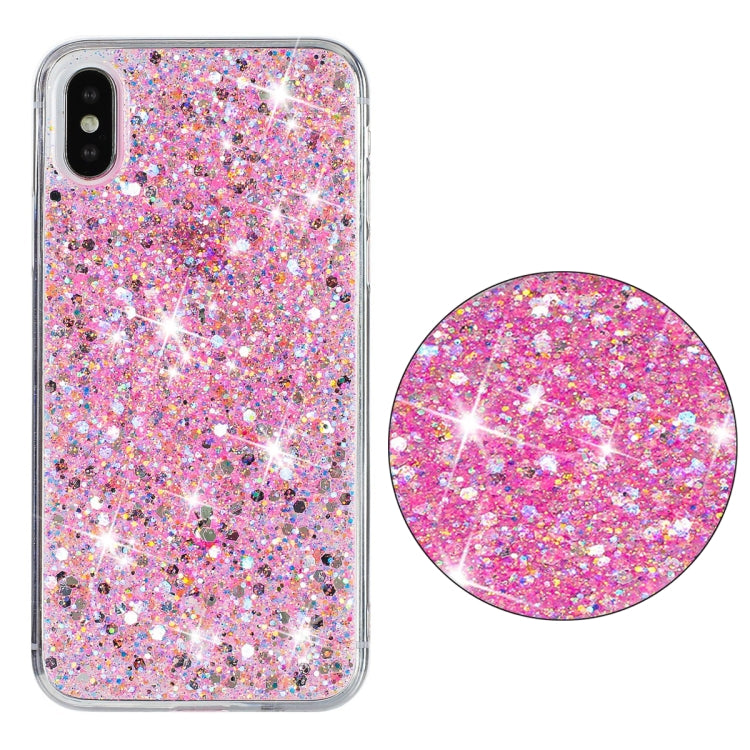 Coque de téléphone en TPU à paillettes transparentes, série 1