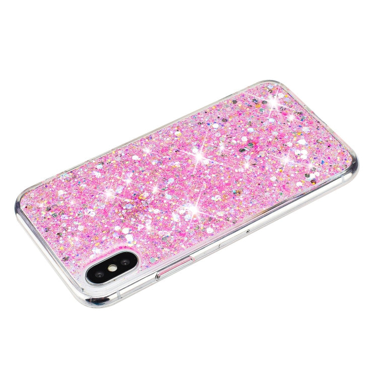 Coque de téléphone en TPU à paillettes transparentes, série 1