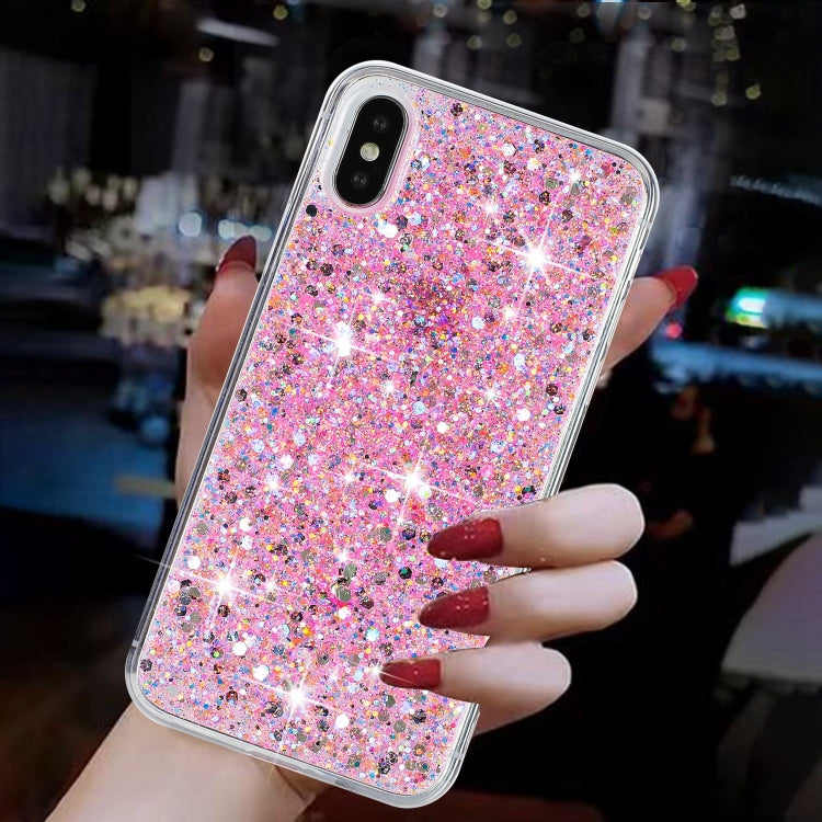 Coque de téléphone en TPU à paillettes transparentes, série 1