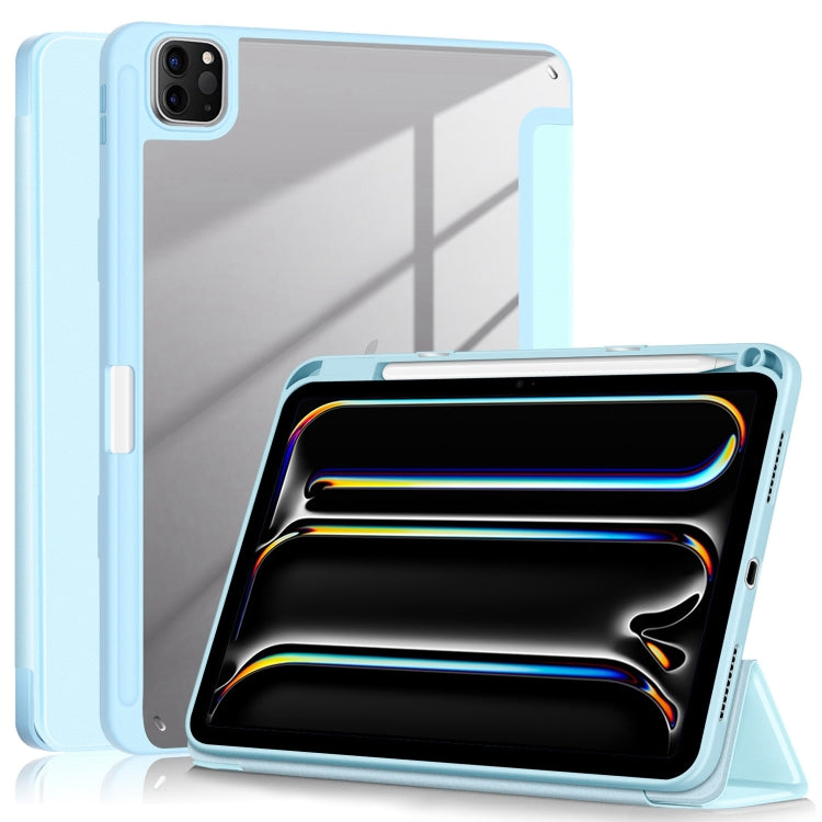 Acrylic 3-Fold Smart Leather Tablet Case, For iPad Pro 11 2025 / 2024, For iPad Air 11 2025 / 2024