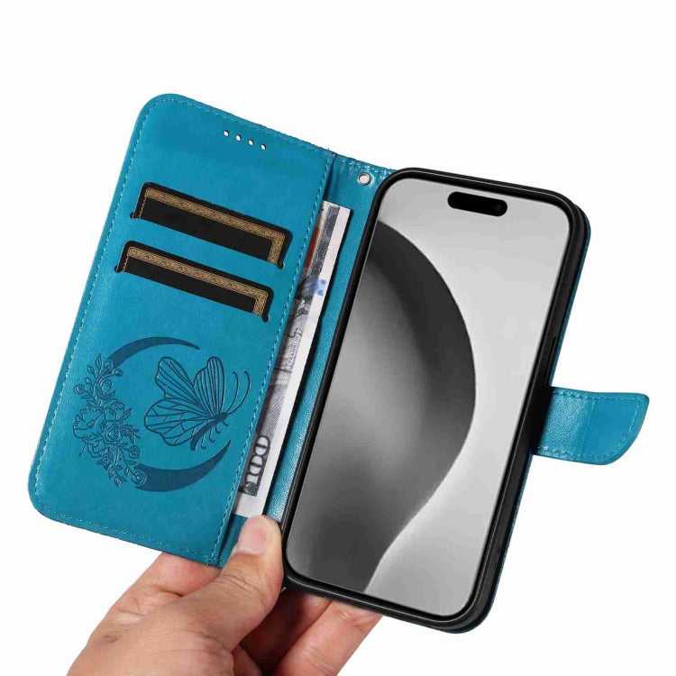 Swallowtail Butterfly Embossed Leather Phone Case, For iPhone 16 Pro Max, For iPhone 16 Pro, For iPhone 16 Plus, For iPhone 16