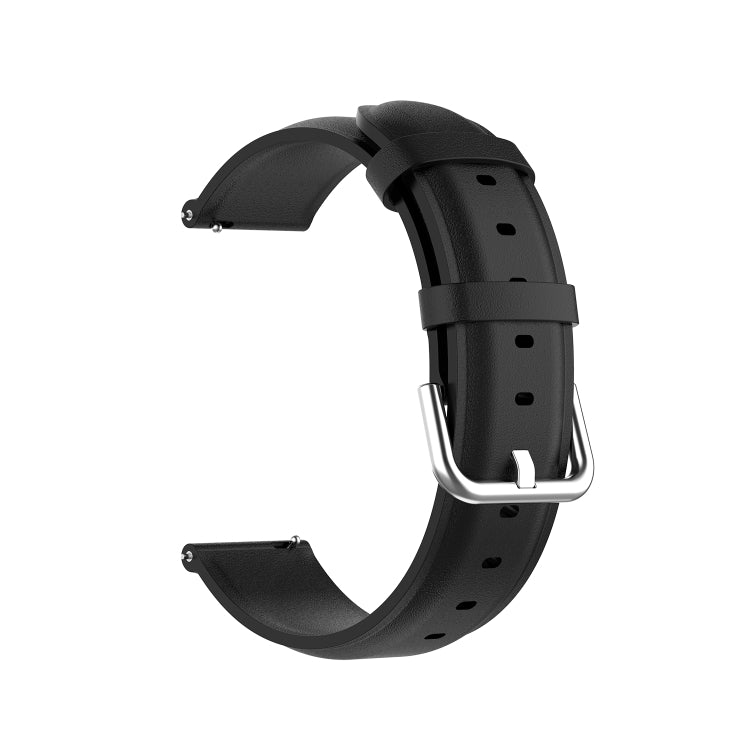 Round Tail Leather Strap, Size: Free Size 22mm, For Galaxy Watch 3 45mm