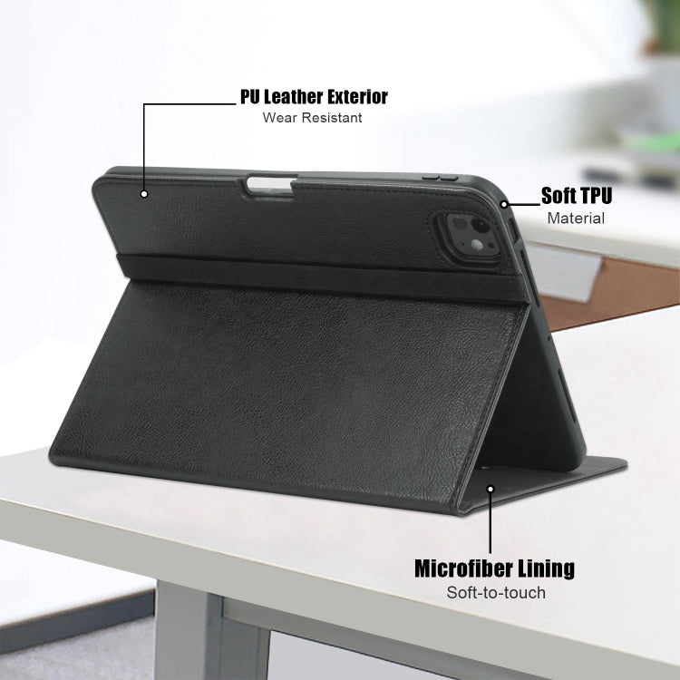 Front Stand Smart TPU Leather Tablet Case