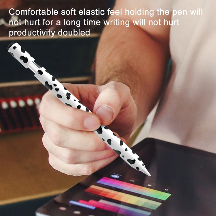 Cow Pattern Stylus Silicone Protective Cover, For Apple Pencil USB-C, For Apple Pencil 1