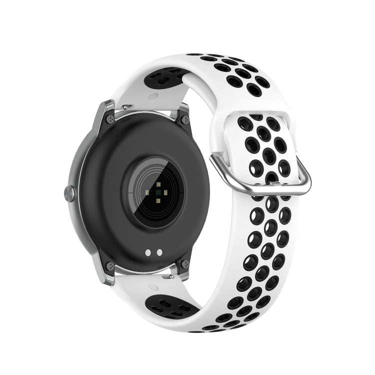 Silicone Sports Two-tone Strap, Size: 22mm, For Xiaomi Haylou Solar LS05