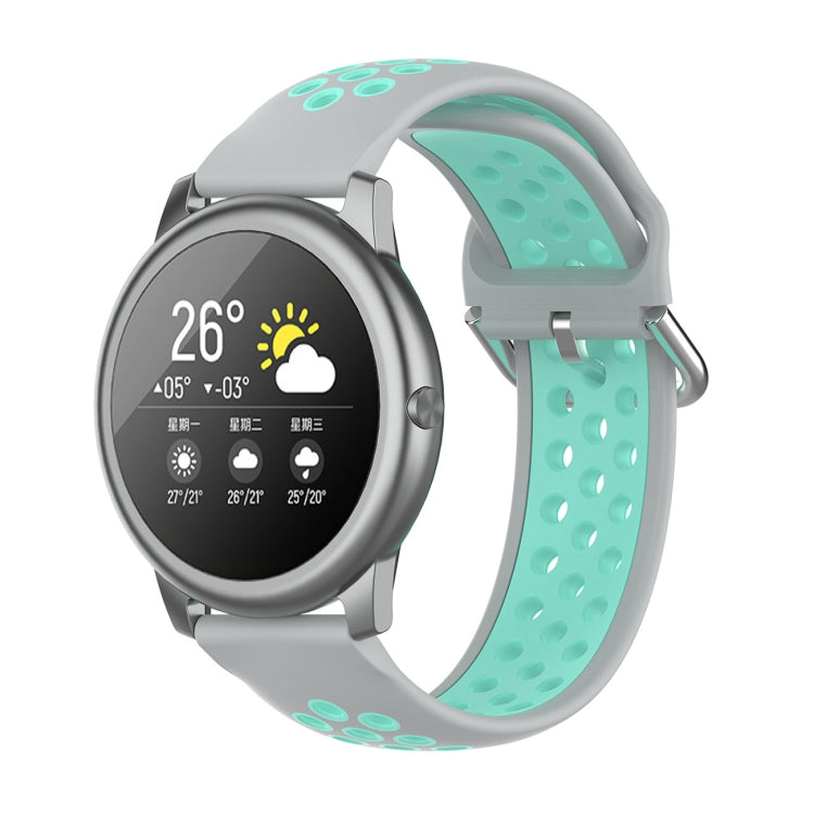 Silicone Sports Two-tone Strap, Size: 22mm, For Xiaomi Haylou Solar LS05