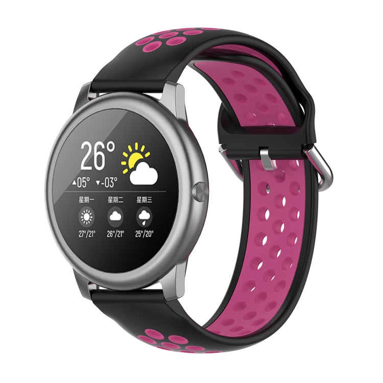Silicone Sports Two-tone Strap, Size: 22mm, For Xiaomi Haylou Solar LS05