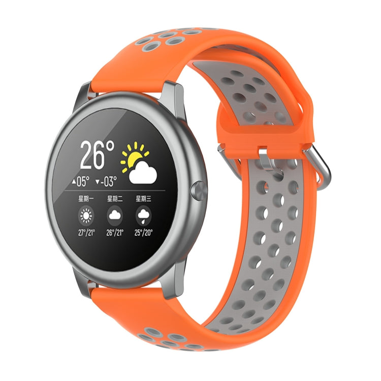 Silicone Sports Two-tone Strap, Size: 22mm, For Xiaomi Haylou Solar LS05
