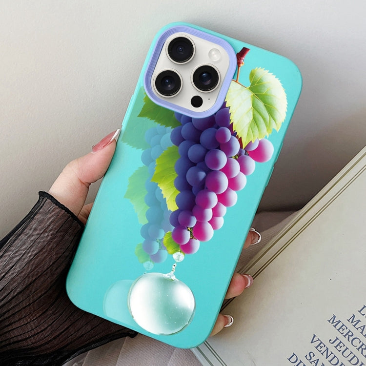 Grape Pattern PC Hybrid TPU Phone Case, For iPhone 13 Pro Max, For iPhone 13 Pro, For iPhone 13