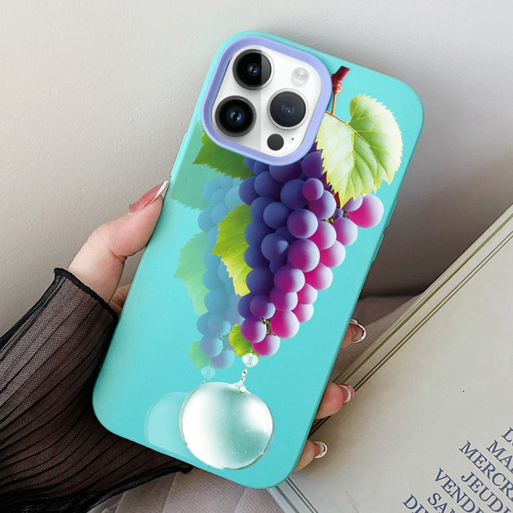 Grape Pattern PC Hybrid TPU Phone Case
