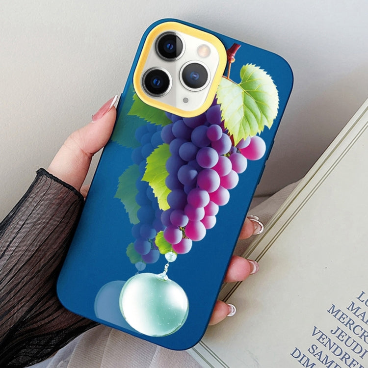 Grape Pattern PC Hybrid TPU Phone Case