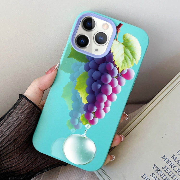 Grape Pattern PC Hybrid TPU Phone Case