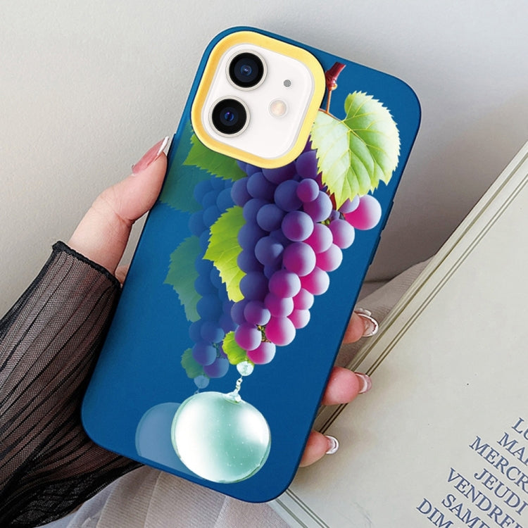 Grape Pattern PC Hybrid TPU Phone Case