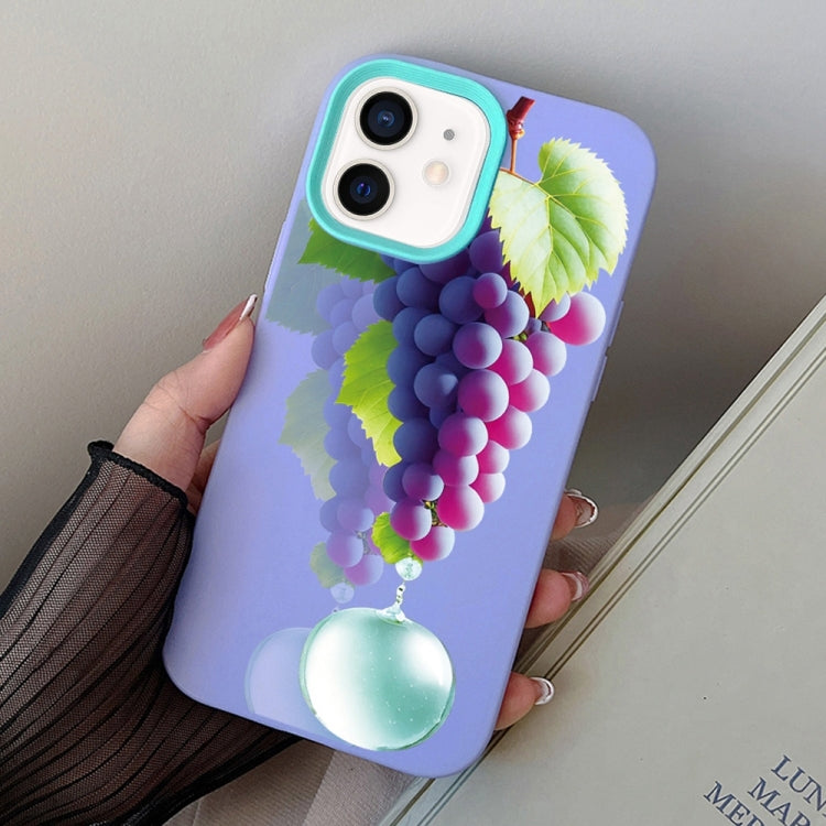 Grape Pattern PC Hybrid TPU Phone Case, For iPhone 12 mini, For iPhone 11 Pro Max, For iPhone 11