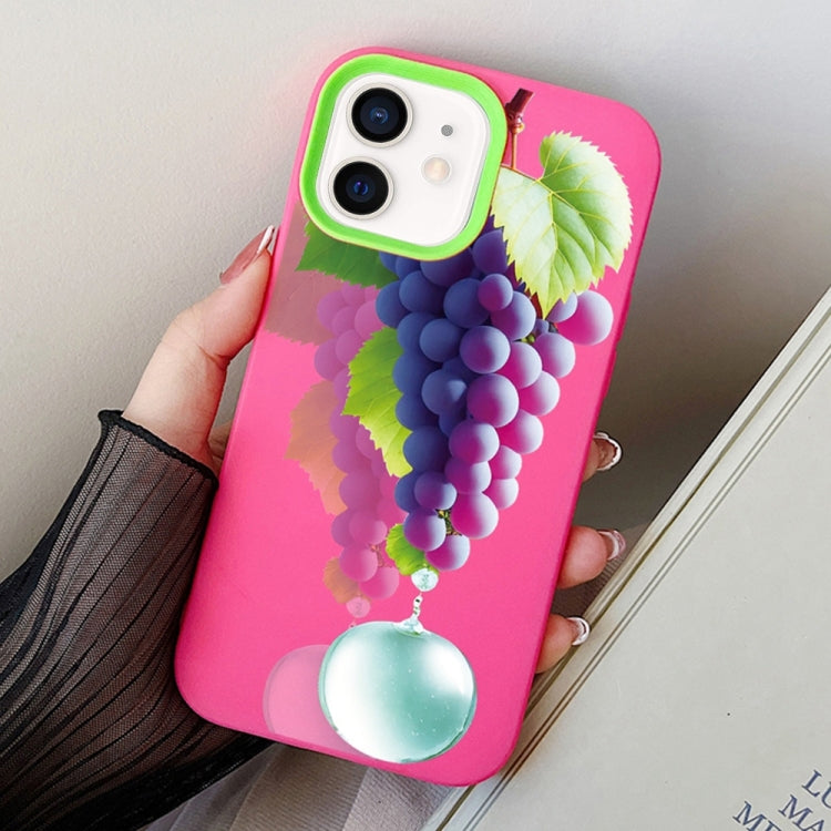 Grape Pattern PC Hybrid TPU Phone Case
