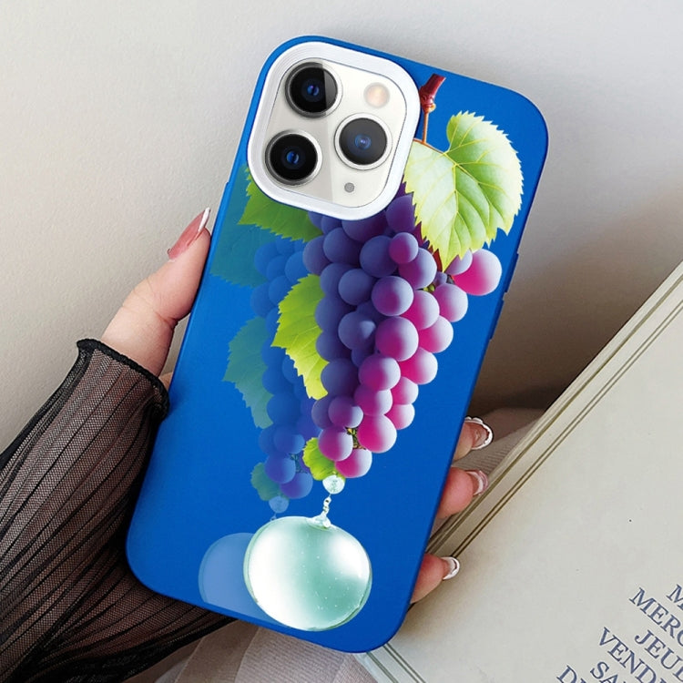 Grape Pattern PC Hybrid TPU Phone Case