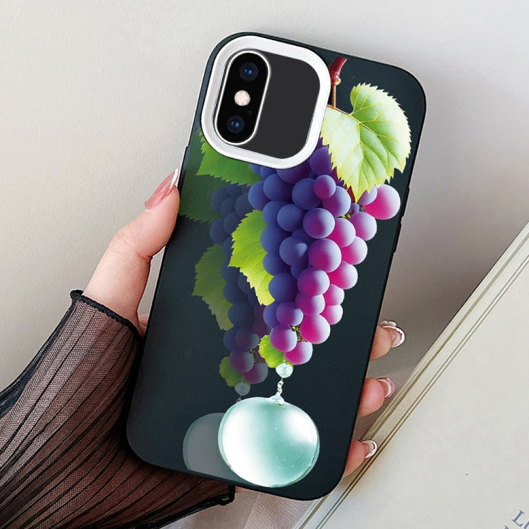 Grape Pattern PC Hybrid TPU Phone Case