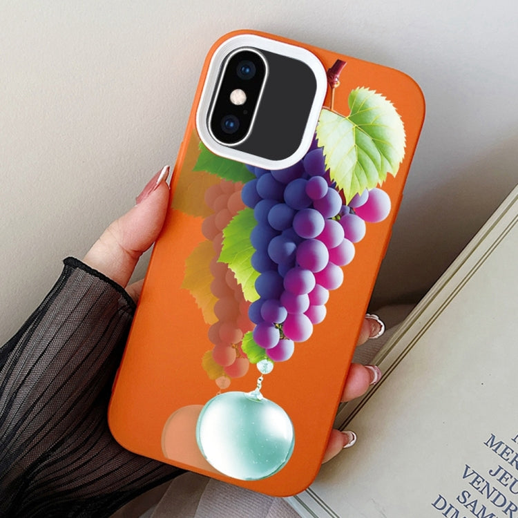 Grape Pattern PC Hybrid TPU Phone Case