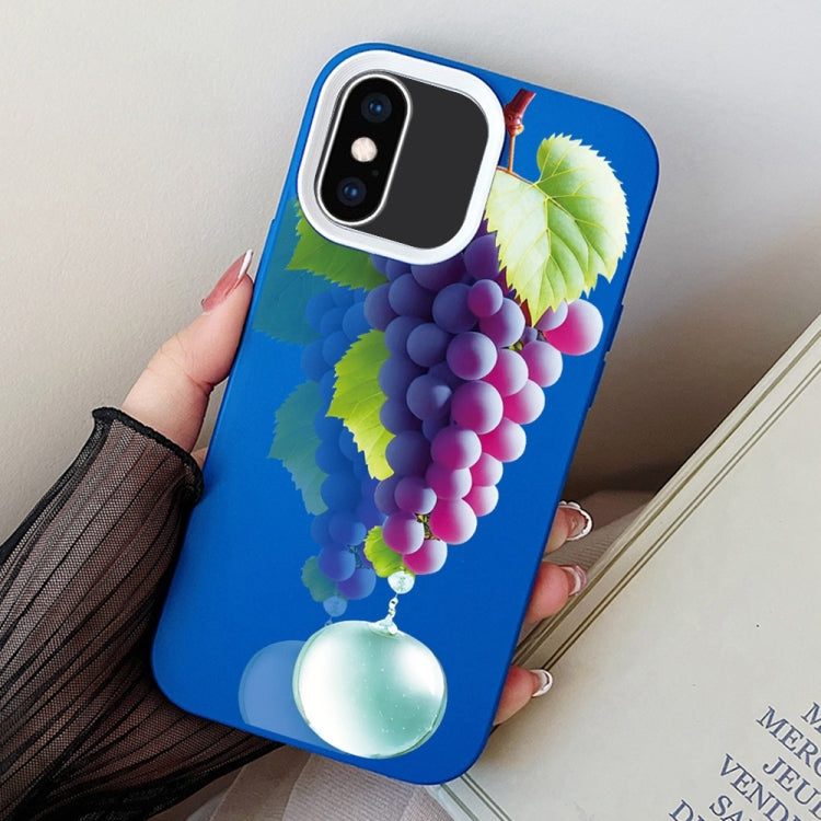 Grape Pattern PC Hybrid TPU Phone Case