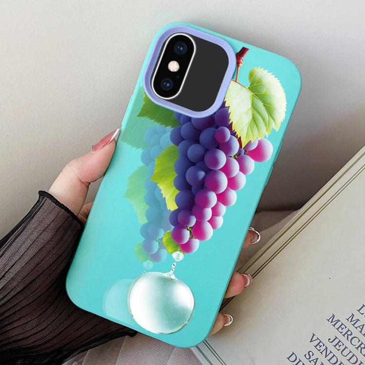 Grape Pattern PC Hybrid TPU Phone Case
