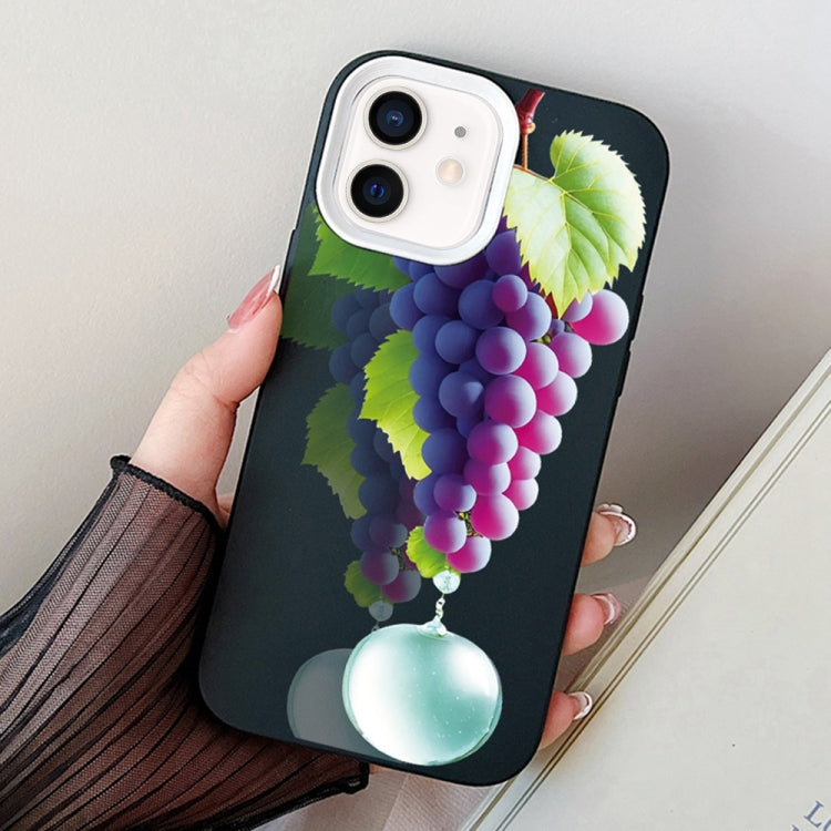 Grape Pattern PC Hybrid TPU Phone Case, For iPhone 12 mini, For iPhone 11 Pro Max, For iPhone 11
