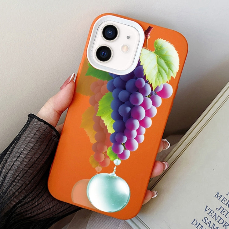 Grape Pattern PC Hybrid TPU Phone Case, For iPhone 12 mini, For iPhone 11 Pro Max, For iPhone 11