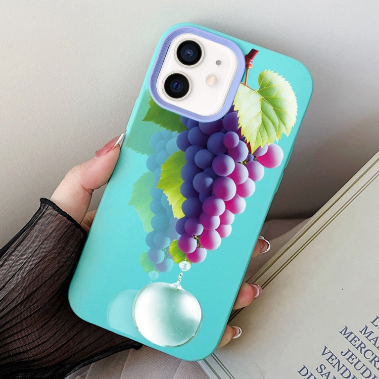 Grape Pattern PC Hybrid TPU Phone Case
