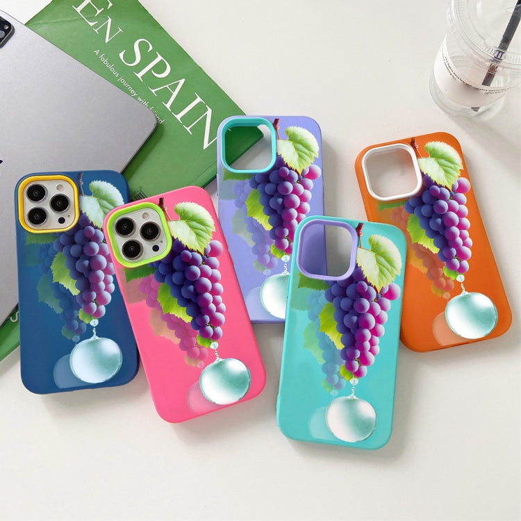 Grape Pattern PC Hybrid TPU Phone Case, For iPhone 13 Pro Max, For iPhone 13 Pro, For iPhone 13