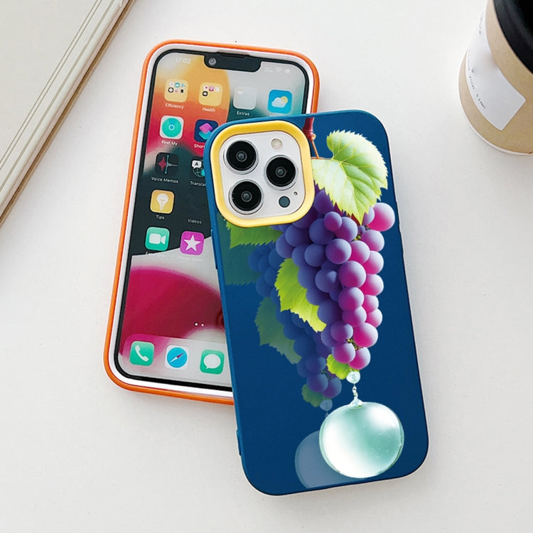 Grape Pattern PC Hybrid TPU Phone Case