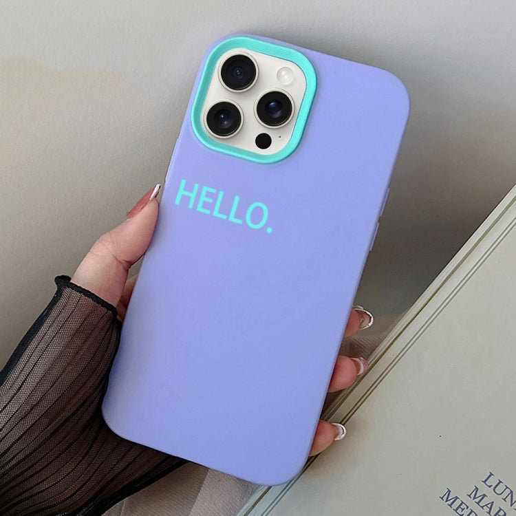 HELLO Word PC Hybrid TPU Phone Case, For iPhone 15 Pro Max, For iPhone 15 Pro, For iPhone 15 Plus