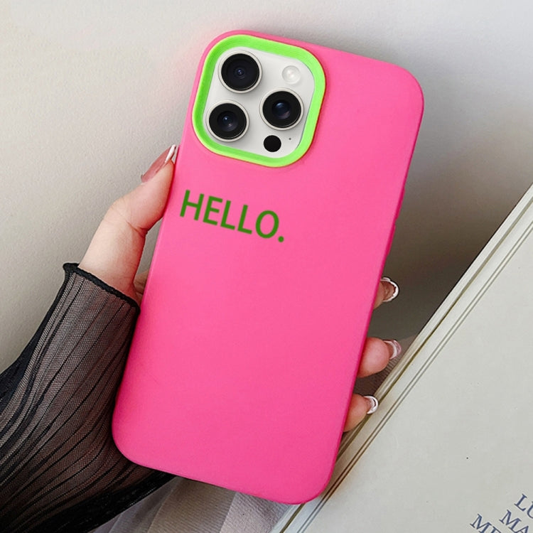 HELLO Word PC Hybrid TPU Phone Case, For iPhone 15 Pro Max, For iPhone 15 Pro, For iPhone 15 Plus