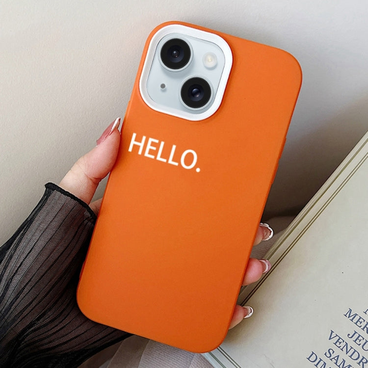 HELLO Word PC Hybrid TPU Phone Case, For iPhone 15 Pro Max, For iPhone 15 Pro, For iPhone 15 Plus