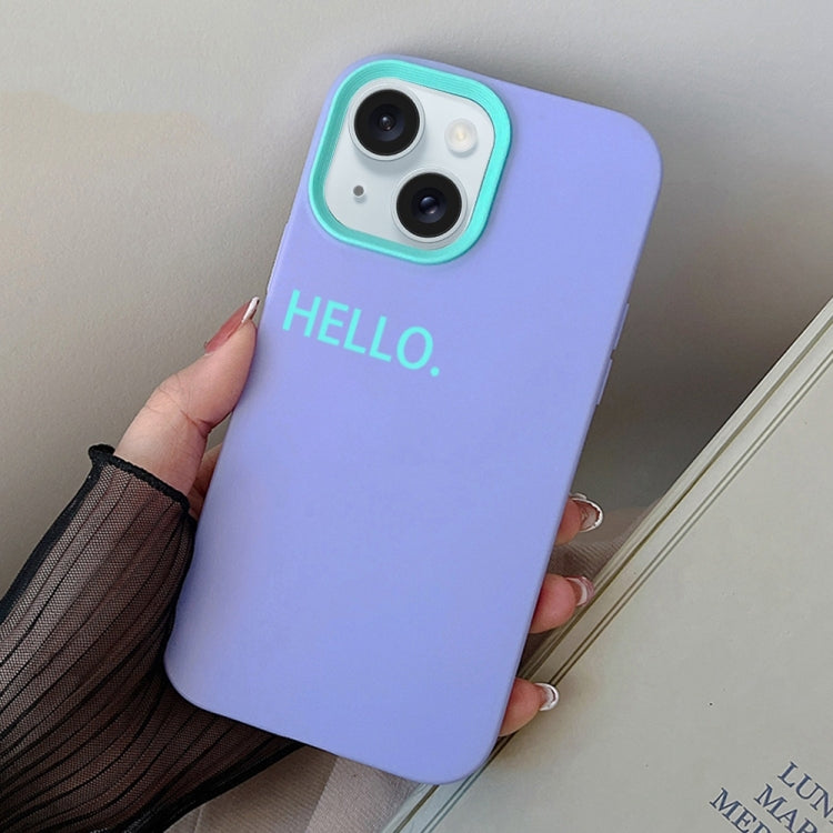 HELLO Word PC Hybrid TPU Phone Case, For iPhone 15 Pro Max, For iPhone 15 Pro, For iPhone 15 Plus