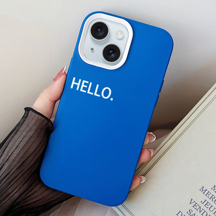 HELLO Word PC Hybrid TPU Phone Case, For iPhone 15 Pro Max, For iPhone 15 Pro, For iPhone 15 Plus
