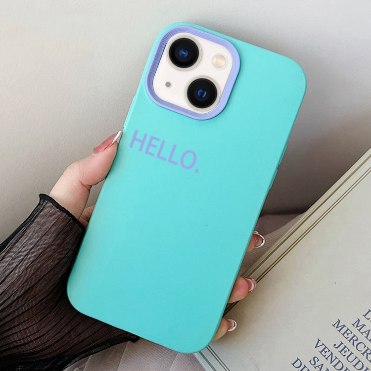 HELLO Word PC Hybrid TPU Phone Case, For iPhone 15, For iPhone 14 Plus, For iPhone 14