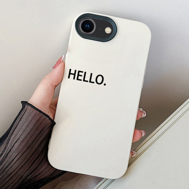 HELLO Word PC Hybrid TPU Phone Case, For iPhone 14 Pro, For iPhone 14 Pro Max, For iPhone 7 / 8 / SE 2022