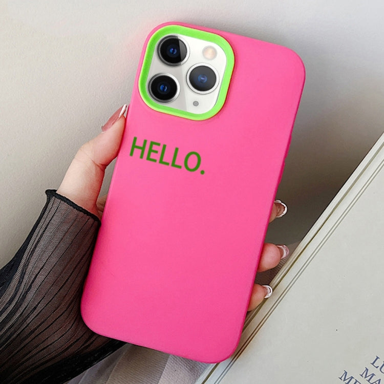 HELLO Word PC Hybrid TPU Phone Case, For iPhone 12 mini, For iPhone 11 Pro Max, For iPhone 11