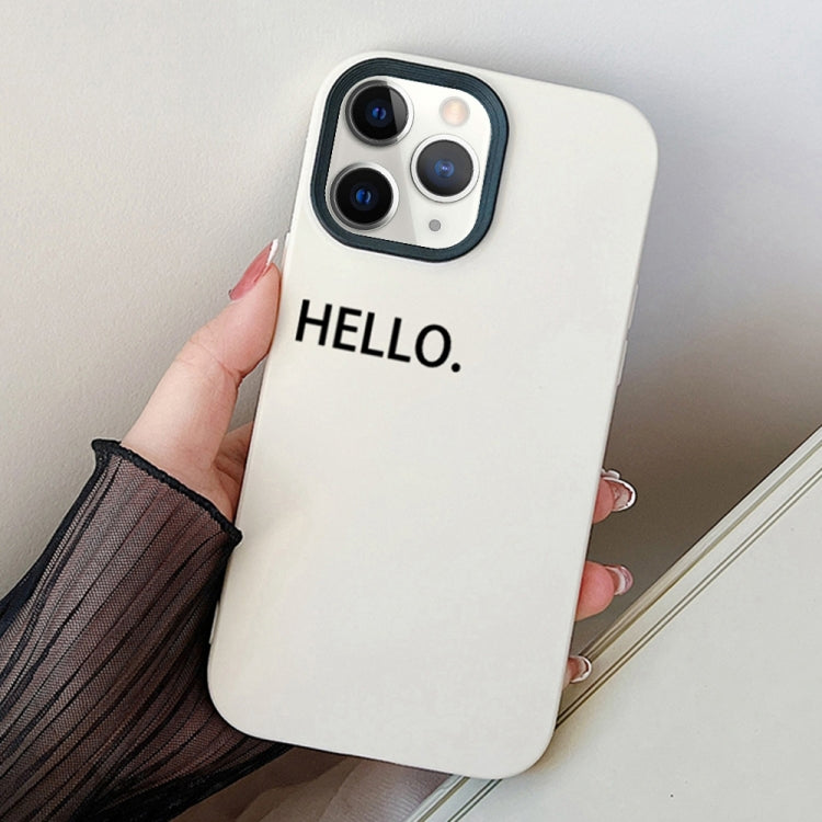 HELLO Word PC Hybrid TPU Phone Case, For iPhone 11 Pro, For iPhone X / XS, For iPhone XR