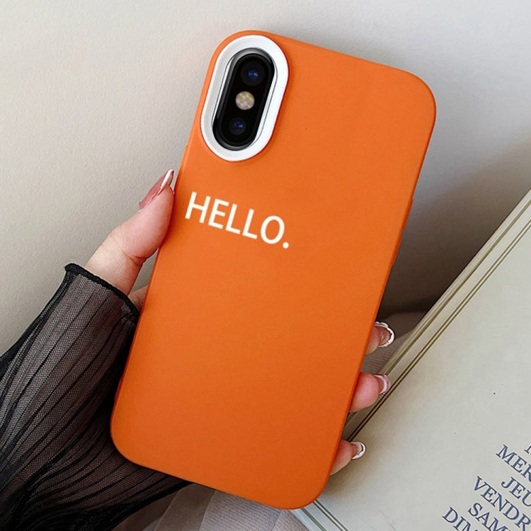 HELLO Word PC Hybrid TPU Phone Case, For iPhone 11 Pro, For iPhone X / XS, For iPhone XR